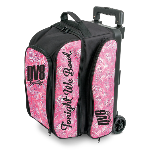 DV8 Freestyle Double Roller 2 Ball Bowling Bag Black 